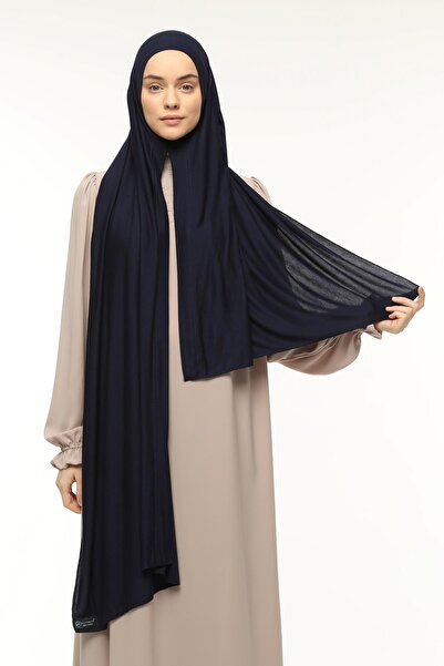 Altobeh Ready Practical Interlocking Luxury Organic Plain Combed Shawl Cross Aligned Navy Blue
