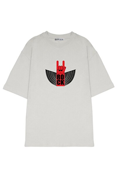 GreenMint علامة يد روك كبيرة الحجم للجنسين بأجنحةشعار لفرقة الروكرمز موسيقى ا...