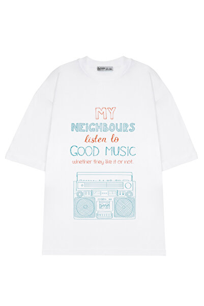 GreenMint للجنسين كبير الحجم أجنبي يستمع إلى موسيقى جيدة_OE1654