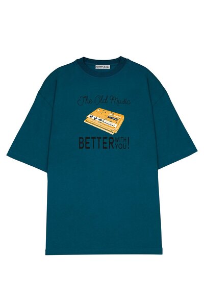 GreenMint للجنسين حجم كبير الموسيقى القديمة أفضل معك نمط خمر_OE1854