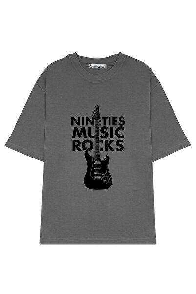 GreenMint موسيقى التسعينيات كبيرة الحجم للجنسين Rocks_OE1667