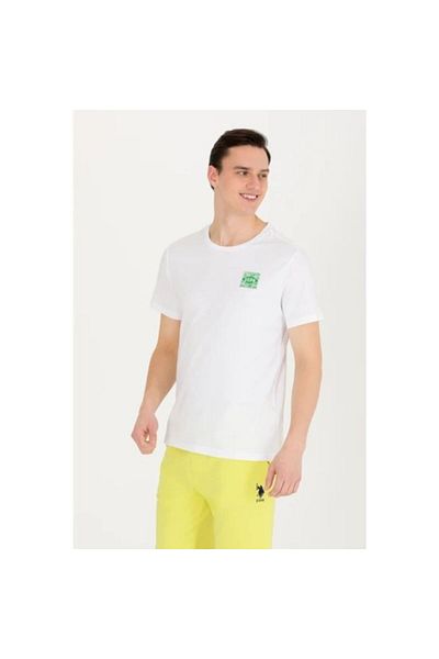 U.S. Polo Assn. BASE. Polo Assn. Men's White T-Shirt