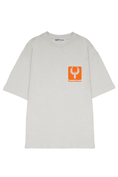 GreenMint شعار موسيقى فينيكس كبير الحجم للجنسين برتقالي_OE1703