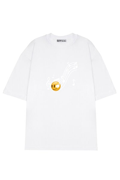 GreenMint شريحة موسيقى إيموجي كبيرة الحجم للجنسين_OE1165