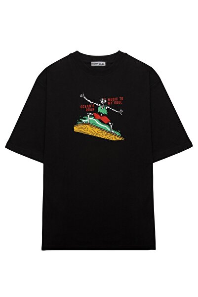 GreenMint مقاس كبير للجنسين Ocean_s roar هو موسيقى إلى روحي_OE1674