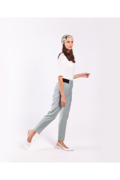 Akel Pantaloni Venice verde apă