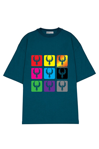 GreenMint مربع موسيقى فينيكس كبير الحجم للجنسين_OE1706