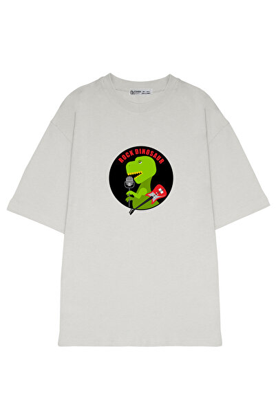 GreenMint شعار ديناصور روك كبير الحجم للجنسينشعار لمحبي موسيقى الروك القديمةت...