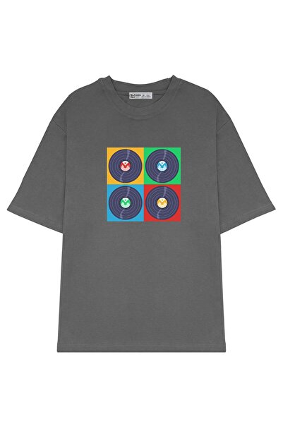 GreenMint سجل موسيقى رائع كبير الحجم للجنسين طراز Retro_OE1097