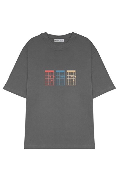 GreenMint تي شيرت كلاسيكي كبير الحجم للجنسين من Chord Mean Dad Funny Music Fa...