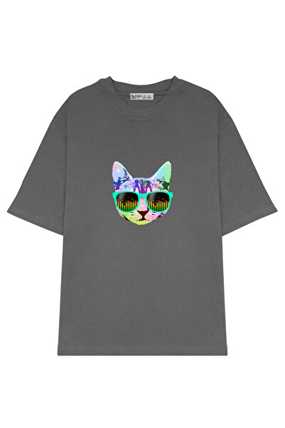 GreenMint قطة موسيقى مضحكة كبيرة الحجم للجنسين مع نظارات_OE1201