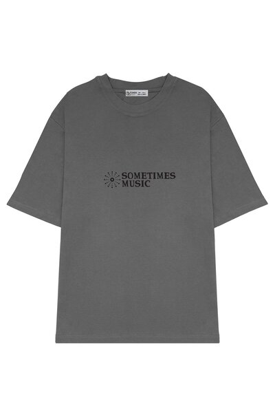 GreenMint موسيقى Sometimes كبيرة الحجم للجنسين باللون الأسود على Light_OE1814