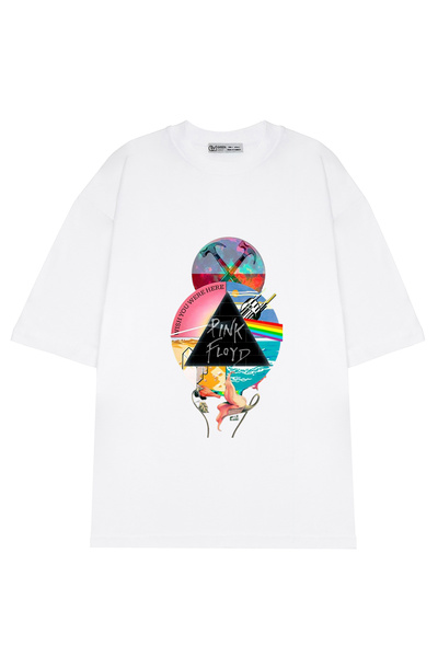 GreenMint نسخة بينك فلويد كبيرة الحجم للجنسين