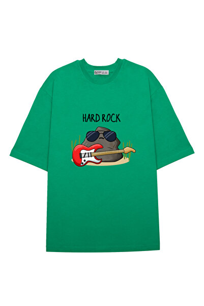 GreenMint موسيقى هارد روك لطيفة كبيرة الحجم للجنسين Pun_OE1238