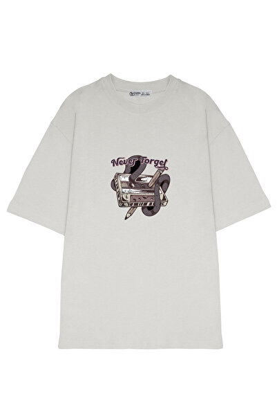 GreenMint كاسيت موسيقى ريترو كبير الحجم للجنسين لا تنسى أبدًا_OE1762