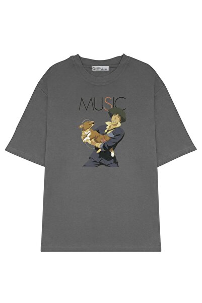 GreenMint تي شيرت Anime Spike Spiegel Music كبير الحجم للجنسين _amp_ Accessor...