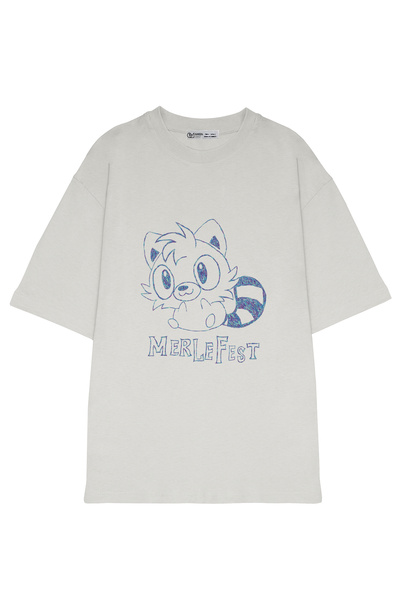 GreenMint تيشيرت مهرجان الموسيقى كبير الحجم للجنسين_OE1444