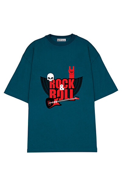 GreenMint للجنسين مقاس كبير روك اند رول.جيتار كهربائي و سكول.عشاق موسيقى الرو...