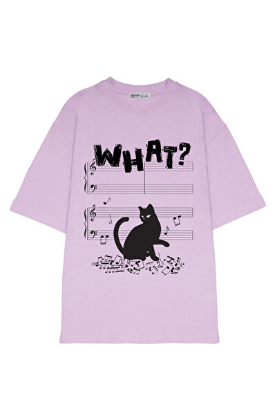 GreenMint قطة كبيرة الحجم للجنسين What Funny Cat Music Note_OE1063