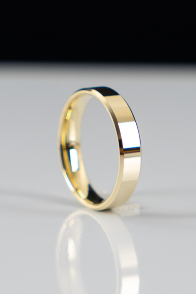 Genel Markalar 4mm Gümüş Kesme Alyans , Nişan Yüzüğü , Klasik Alyans , 925 Ayar Gümüş Alyans