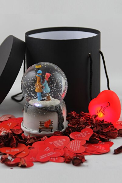 moryconcept Otomatik Püskürtmeli Müzikli ve Işıklı Kar Küresi