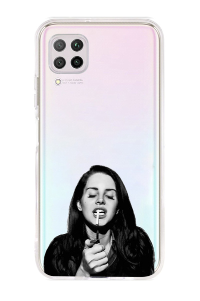 Magic Ring حافظة هاتف شفافة منقوشة متوافقة مع هاتف Huawei P40 Lite Lana Del Rey
