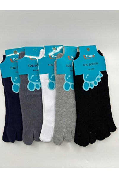 Daren 5 Li Topuklu Parmaklı Patik Çorap