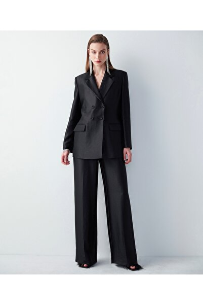 İpekyol Μπουφάν με διπλό στήθος με χαμηλή πλάτη