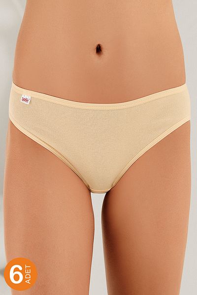 Şahinler Γυναικεία εσώρουχα 6 LI Pack Ribana MB023