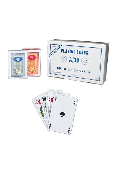 RedroX Hungary A-30.Hamur Pişti Batak 52 Cards for Game Variants Kıraathane Playing Card 12 Pieces