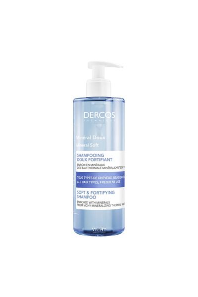 Vichy Dercos Mineral Soft Shampoo - 400 ml, 2 Pieces