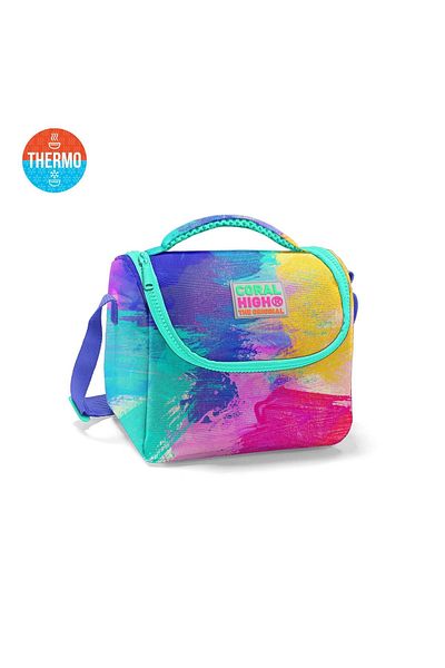 Coral High Colorful Airbrush Patterned Thermo Lunchbox