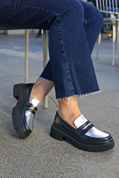 LAMİNTA Vargas Silver Жіночі мокасини