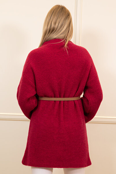 Serianno Kayık Yaka Kemer Detaylı Tunik