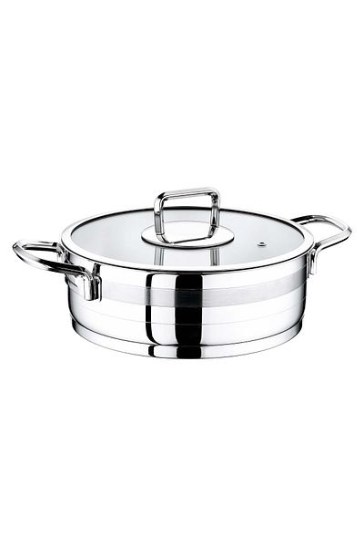 Evimsaray 22 cm Sapphire Flat Pot