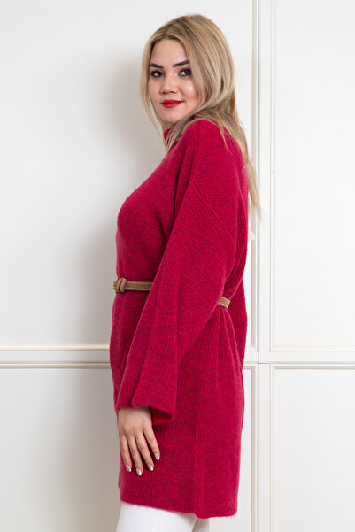 Serianno Kayık Yaka Kemer Detaylı Tunik