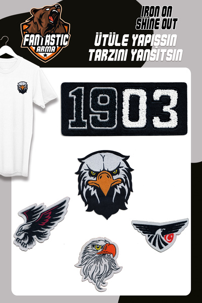 FANTASTIC ARMA Ütü Ile Yapışan Dokuma Arma/Patch Takım, Taraftar Modeli