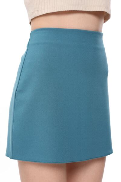 onx10 Γυναικεία Μπλε Κλασική Μίνι Φούστα