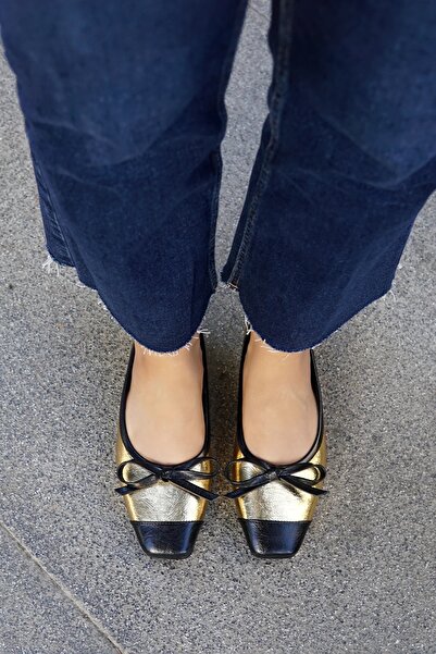 LAMİNTA Balerini de damă Orla Gold Bow