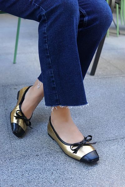 LAMİNTA Balerini de damă Orla Gold Bow