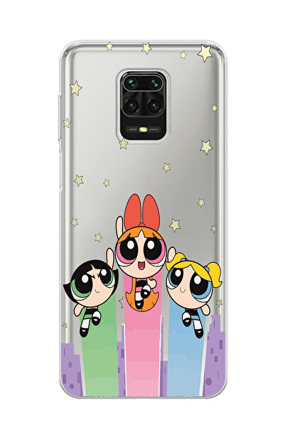 Magic Ring Redmi Note 9 Pro/Note 9S Uyumlu Powerpuff Girls Desenli Şeffaf Tel...