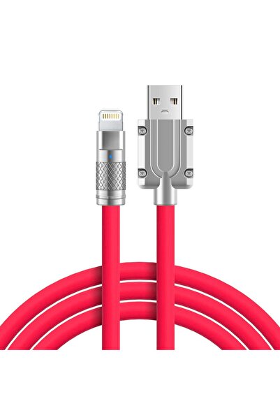Apera iPhone Uyumlu 120W Watt 6A Süper Hızlı Şarj Data Kablosu 1 Metre IOS Kablo