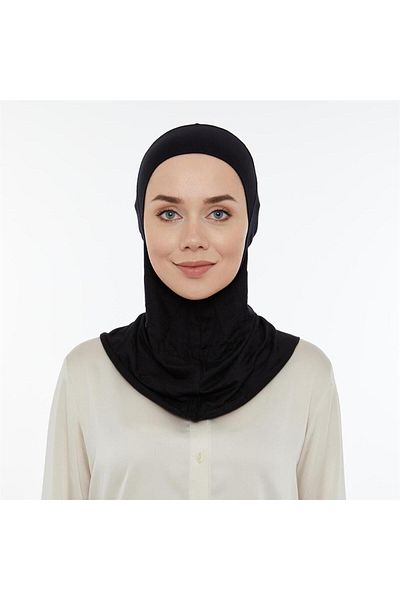 LAVENDER Hijab Bonnet - Black