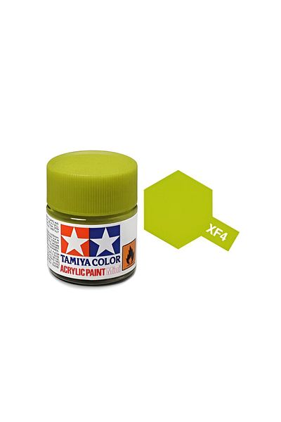 TAMIYA Xf-4 Yeııow Green Matte Acrylic Paint (10 Ml. ), Hobby Painting Material