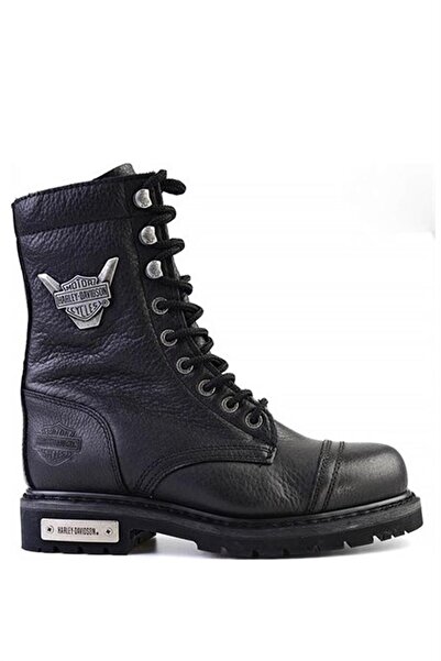 Harley Davidson 025g100328 Colmar Siyah Baskılı Deri Kadın Bot
