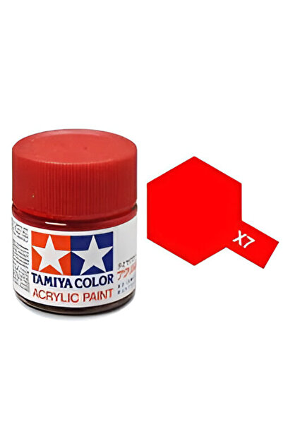 TAMIYA X-7 Red Parlak Akrilik Boya (10 ML.), Hobi Boyama Malzemesi