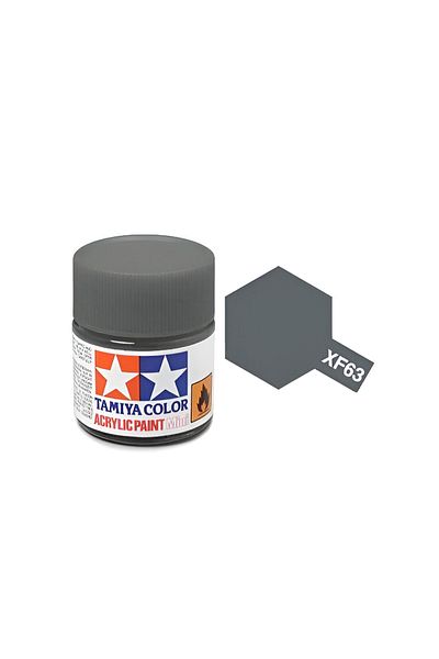 TAMIYA Xf-63 German Gray Matte Acrylic Paint (10 Ml. ), Hobby Painting Material