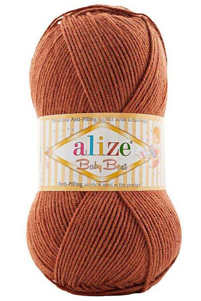 Alize Baby Best Hand Knitting Thread 5 Pieces 572 Red Brown