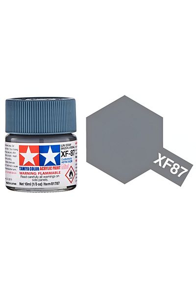 TAMIYA Xf-87 Ijn Gray (Mai̇zuru a) Matte Acrylic Paint (10 Ml. ), Hobby Painting Material