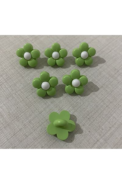 hobim42 MEDIUM PEARL CHAMOMILE BUTTON VEST JACKET CROP BUTTON (6 PIECES SIZE:15MM)